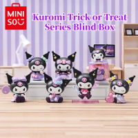MINISO Cartoon Animation Sanrio Kawaii Kuromi Trick or Treat Series Blind Box Ornament Hand Figure Desktop Children's Toy Gifts