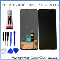 For Asus ROG Phone 5 5S ROG5 Pro LCD Display Screen With Frame 6.78" ZS673KS I005DA Display LCD Touch Screen Digitizer Assembly