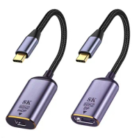 CY USB4 USB C Type C Source Male to DP ＆ Mini DP Displayport Female Cable Display 8K 60HZ UHD 4K Monitor Displays Adapter