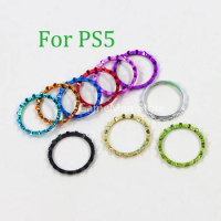 120pcs Replacement for PS5 Chrome Plating Accent Thumbstick Rocker Rings for Playstation 5 Controller Accessories