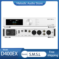 SMSL D400EX MQA &amp; MQA-CD DAC AK4191Dual AK4499EX DSD512 XMOS XU316 HiFi Decoder Pre-amplifier