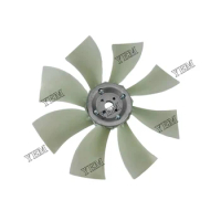 Fan Blade 2445461 8 blades 4 holes For Mitsubishi 3126B Engine Spare Parts