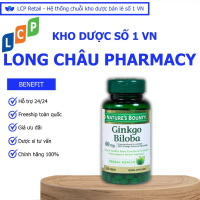 Viên uống Ginkgo Biloba 60mg Nature's Bounty (60 viên) - Nhà thuốc Long Châu Hà Nội