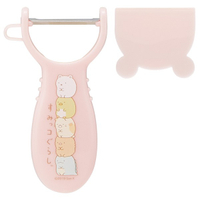 asdfkitty*角落生物粉紅色疊疊樂兒童用安全刨刀-有保護蓋-日本正版商品