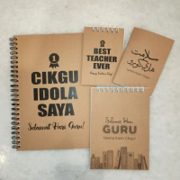 A5 A6 Teacher's Day Notebook / Hadiah Hari Guru / Notebook Blank/Line/Dot/Grid / Notebooks