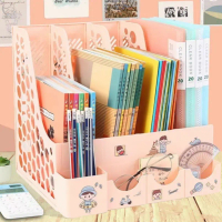 Thickening file box File storage box File shelf Bookshelon Simple Line Bookstore Bookstore Desktop O