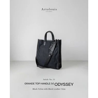 Artolouis Article No.11 - Grande Odyssey(V) - Top Handle with Detachable Strap Black Nylon