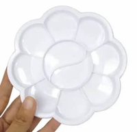 (skr) Palet Lukis Bunga Cat Air Wadah piring palette plastik untuk melukis cet akrilik anak sekolah