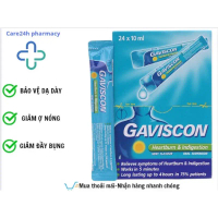 Hỗn dịch uống Gaviscon Suspension trị trào ngược dạ dày thực quản (24 gói x 10ml)