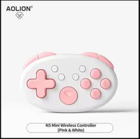 Aolion N5 AL-N5 Mini Wireless Controller Nintendo Switch Pc iOS Android Pink White