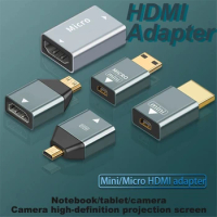 Mini Micro HDTV-Compatible to HDTV DP Adapter 1.4 Converter Female to Male 4K 60Hz Audio Video Laptop Computer Monitor Projector