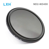 LXH 95mm ND2 to ND400 Slim Fader Variable Neutral Density Lens Filter ND2-400 Adjustable nd filter For Canon Nikon Sony Camera