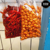 Bundling kerupuk jaat/ beton 250 + comol crispy 250Gram Seblak endull Camilan Food Snack Kering Peda