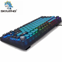SKYLOONG GK75 Jellyfish PBT Pudding Mechanical Keyboard Hot Swappable Switch RGB Backlit 2.4G Bluetooth Wireless Gaming Keyboard