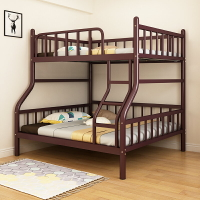304不銹鋼床高低子母雙層上下鋪鐵架床1.58米雙人床家用加厚鋼床