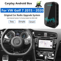 Upgrade Radio Carplay Android Auto Audio For VW Golf 7 2015-2020 Apple Wireless AI Box Car Multimedia Player GPS Navi unit
