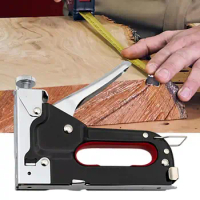 Manual Nailer Useful Heavy Duty 4 in 1 Manual Brad Nailer Upholstery Stapler for Carpentry