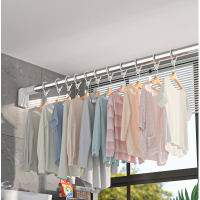 40-140cm Extendable Curtain Rod escopic Shower Curtain Rod Adjustable Balcony Hanging Clothes Rod Punch-free Bathroom Pole