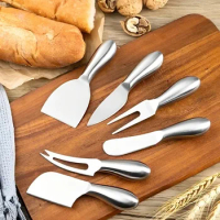 Cheese Cutlery Set Stainless Steel Cheese Knife Cutting Pizza Jam Fruit Fork Butter Knife Mini Cake Bread Knife