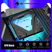 Barrowch CPU Water Block 1700 Intel 115X 1200 Platform M Series 5V 3Pin Support MB AURA SYNC FBLTGI-04I