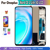 Display Original For OnePlus Nord CE 2 Lite 5G CPH2381 CPH2409 Screen Frame Touch Panel Digitizer For OnePlus Nord CE2 Lite LCD