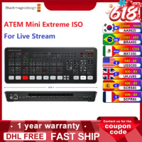 Blackmagic Design ATEM Mini Extreme ISO Live Stream Switcher Multi-view and Recording New Features