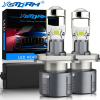 XSTORM H7 30000LM Led โปรเจคเตอร์เลนส์ H8 H11 9005 HB3 9006 ‑ 9012 H4ไฟหน้ารถหลอดไฟ Canbus 100W โคมไฟขนาดเล็กที่มีประสิทธิภาพ *