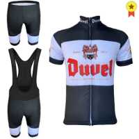 Retro Duvel Cycling Clothing Belgium Beer Cycling Jersey Set Men Road Bike Suit Bicycle Bib Shorts MTB Maillot Wielerkleding