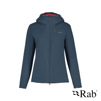 【RAB】Xenair Alpine Jacket Wmns 防風透氣化纖連帽外套 女款 獵戶藍 #QIO87