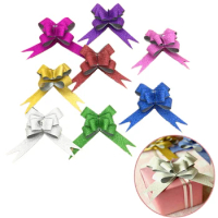 20PCS Beautiful DIY Pull Bow Ribbon Gift Packing Flower Bow Bowknot New Year Wedding Party Wedding Car Room Decoration