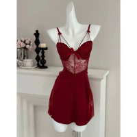[ Kikiya ] COD Lingerie Baju Tidur Wanita Sexy Hot Semi Transparan Baju Dinas Malam T1156