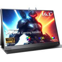 UPERFECT 16.1inch 144Hz Monitor Computer Portable 1080P FHD Gaming Display HDR External Second Screen for Switch Xbox PS5 Laptop