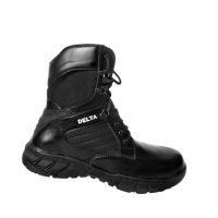 Sepatu Delta Cordura Safety Hitam,Ujung Plat Besi Autsol Karet Mentah Kuat Berkualitas Boots Shoes B