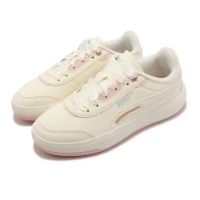 【PUMA】休閒鞋 Tori Pixie 女鞋 奶油黃 粉 微增高 厚底 皮革 基本款 小白鞋(38761103)