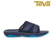 【TEVA】Hurricane Verge Slide 童鞋 織帶運動拖鞋/涼鞋/水鞋 靛藍/馬里布藍(TV1136231CMIMB)