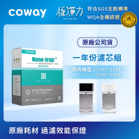 Coway 奈米高效專用濾芯組【6吋一年份】 適用CHP241N/CHP-242N