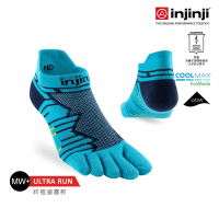 【injinji】Ultra Run終極系列五趾隱形襪(太平洋藍) -NAA6556| 避震緩衝 五趾襪 慢跑 長跑 馬拉松襪 跑襪
