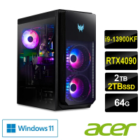 Acer 宏碁 27型電競螢幕組★i9 RTX4090電競電腦(PO7-650/i9-13900KF/64G/2T+2T SSD/RTX4090/W11)