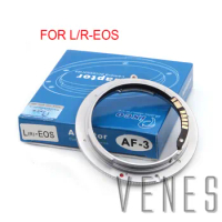 Venes For L/R-EOS 3rd Generation AF Confirm Adapter Suit For Leica R Lens to Canon (D)SLR Camera 4000D/2000D/6D II