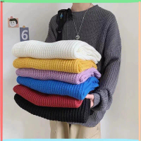 KIKIN Áo sweater len nam nữ form rộng , áo sweater nam unisex màu đen thời trang ulzzang hàn quốc - 