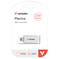 VERBATIM PLECTRA USB-C 3.2 GEN1 256GB 硬碟 白色