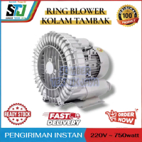 Ring Blower 220V Pompa Udara Tambak & Kolam Ikan 750watt 1phase
