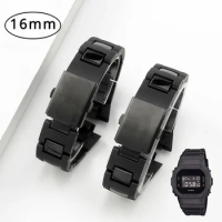 16mm Watches Accessories Bracelet for CASIO G-SHOCK DW5600/5610/GW-B5600 GA-2100 Series Beads WatchBandS Composite Plastic Steel