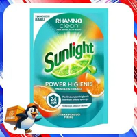 Sunlight Pencuci Piring Power Higienis Mandarin Orange Habbatussauda 600mL | Sabun Cuci Piring Sunli