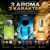 Bundling 3 Botol Extrait Bjorka (PLUVIA & FOLKS & 7AM) Parfum Bjorka | Extrait De Perfume | Unisex P