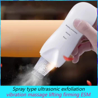 Electric Facial Beauty Device, Spray Type, Ultrasonic Exfoliation, Vibration Massage, Lifting Firming, ESM, Face Care USB ML-077
