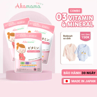 [QUÀ 150K] COMBO 3 SẮT & VITAMIN cho bà bầu Akamama, Nhật Bản (120 viên)