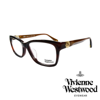 【Vivienne Westwood】金屬立體土星光學眼鏡(琥珀/咖啡 VW319_04)