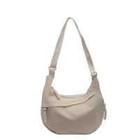 Nylon Crescent Crossbody Bag for Women Shoulder Tote Handbag Casual Sling Bag Dumpling Purse Bag for