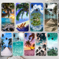 Summer Beach Sunset Sea Palm Tree Soft Phone Case For Xiaomi Mi 12T 11T 10T 9T 11 10 Lite 12 Pro 12X 11i 9 8 13 5X 6X Ultra Patt